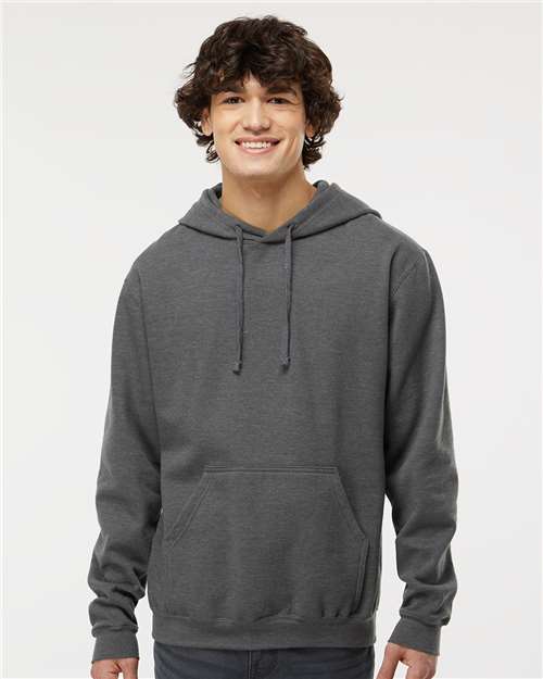 M&O 3320, Unisex Pullover Hoodie, Heather Charcoal