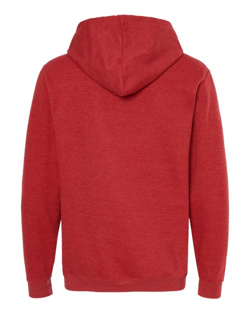 M&O 3320, Unisex Pullover Hoodie, Heather Red