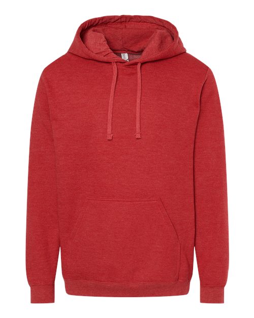 M&O 3320, Unisex Pullover Hoodie, Heather Red