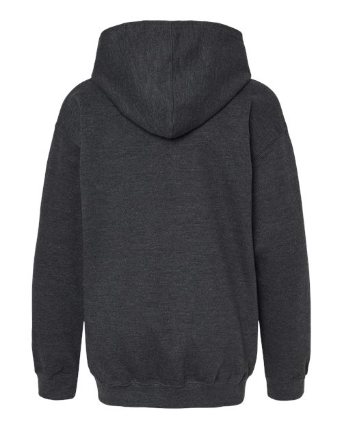 M&O 3322, Youth Fleece Pullover Hoodie, Dark Heather