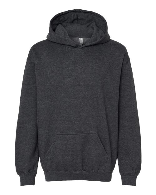 M&O 3322, Youth Fleece Pullover Hoodie, Dark Heather