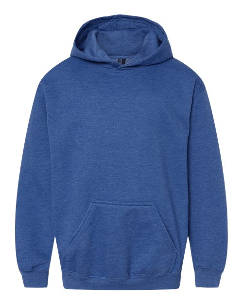 M&O 3322, Youth Fleece Pullover Hoodie, Heather Royal