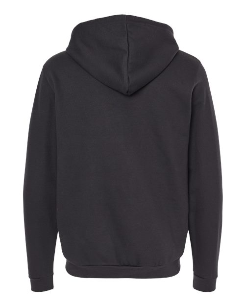 M&O 3331, Unisex Zipper Fleece Hoodie, Black