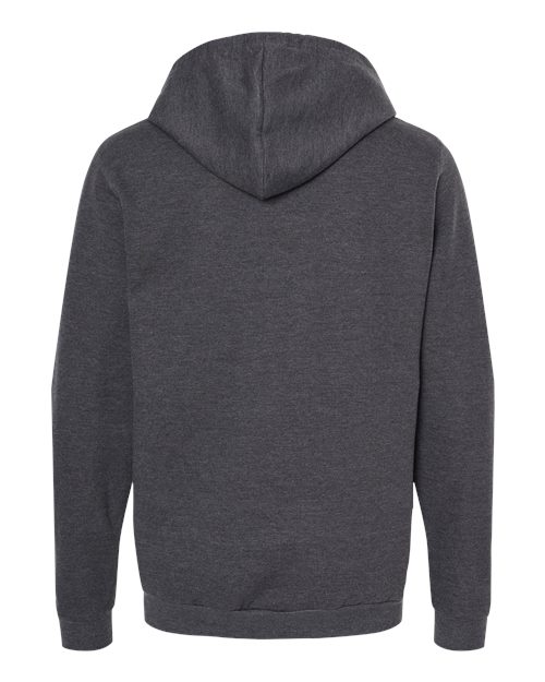 M&O 3331, Unisex Zipper Fleece Hoodie, Dark Heather