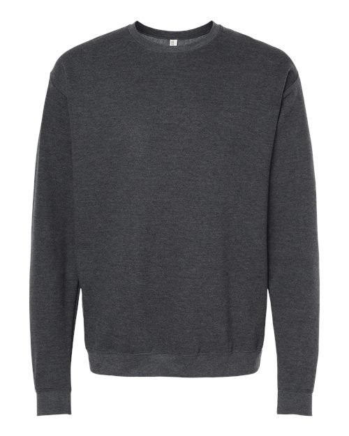 M&O 3340, Unisex Crewneck Fleece, Dark Heather