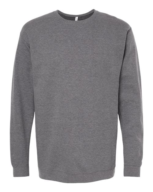 M&O 3340, Unisex Crewneck Fleece, Heather Grey