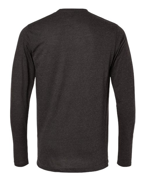 M&O 3520, Poly-blend Long Sleeve T-shirt, Heather Graphite