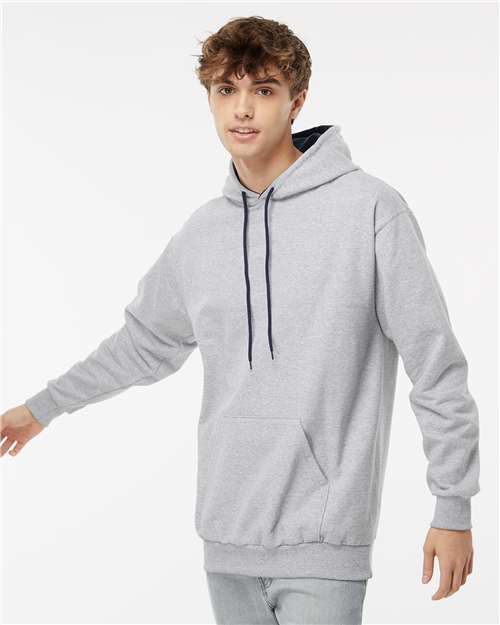 Two-Tone Hooded Sweatshirt - - 9418 Sport Grey Navy XL 01139 14 oz and over Adult Blends Cotton - Over 50% Cuffed / Cuffs Drawstring Fleece Fleece - Premium - Hood Heavy (Over 6 oz) Hooded KF9041 King Fashion Long Sleeves Lycra Mens & Unisex No Visible Logos Pockets Polyester Ribbed Sweatshirts Sweatshirts & Fleece Tops