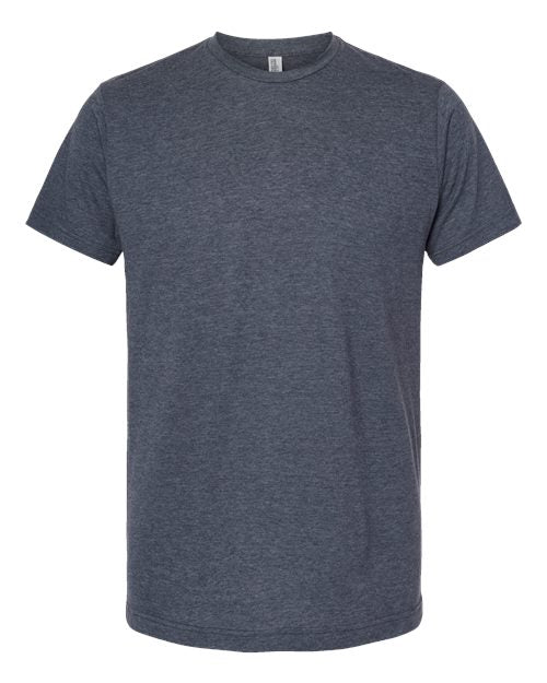 M&O 3541, Deluxe Blend T-shirt, Heather Navy
