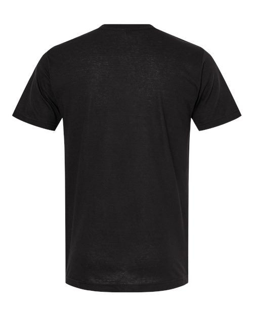 M&O 3543, Deluxe Blend V-neck T-shirt, Black