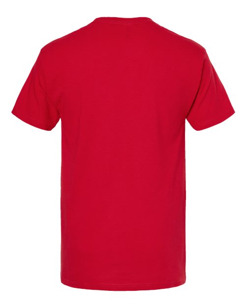 M&O 4800, Men's Gold Soft Touch T-shirt, Deep Red