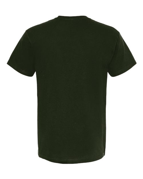 M&O 4800, Men's Gold Soft Touch T-shirt, Forest Green