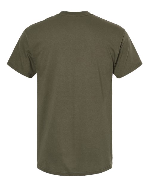 M&O 4800, Men's Gold Soft Touch T-shirt, Military Green