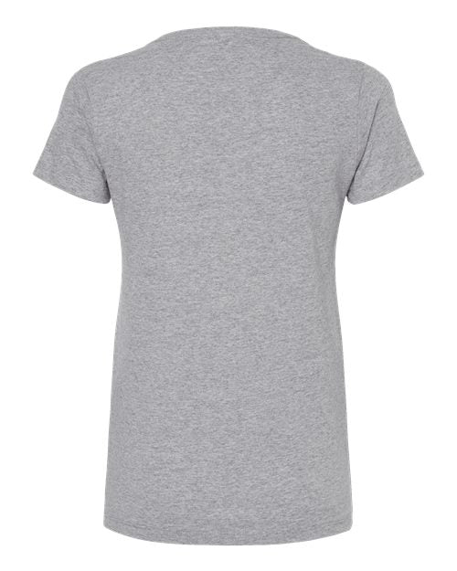 M&O 4810, Women's Gold Soft Touch T-shirt, Sport Grey