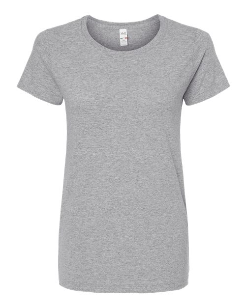 M&O 4810, Women's Gold Soft Touch T-shirt, Sport Grey