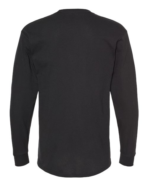 M&O 4820, Unisex Gold Soft Touch Long Sleeve T-shirt, Black