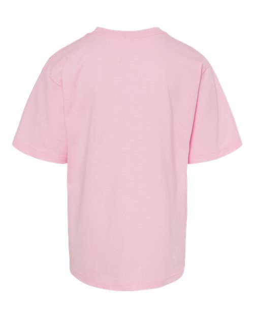M&O 4850, Youth Gold Soft Touch T-shirt, Light Pink