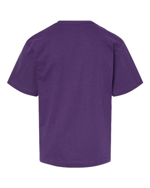 M&O 4850, Youth Gold Soft Touch T-shirt, Purple