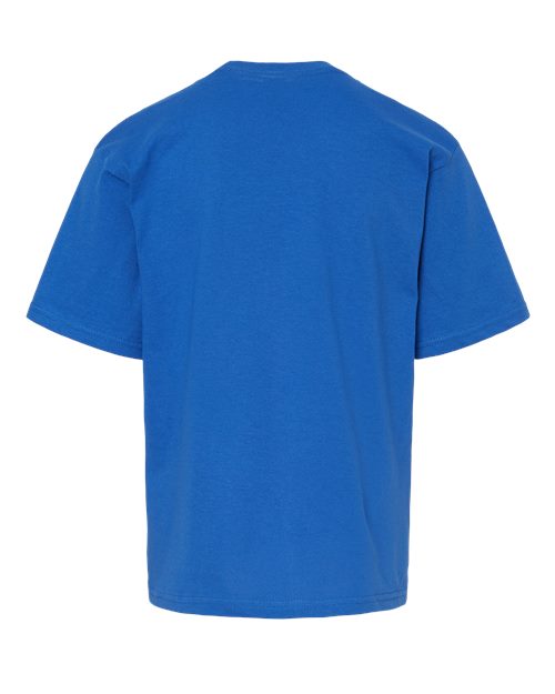 M&O 4850, Youth Gold Soft Touch T-shirt, Royal
