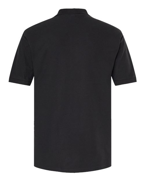 M&O 7002, Ring-spun Piqué Polo, Black