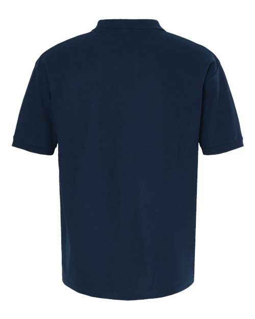 M&O 7002, Ring-spun Piqué Polo, Navy