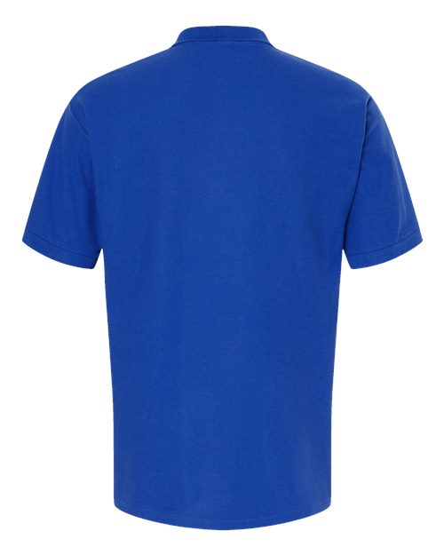 M&O 7002, Ring-spun Piqué Polo, Royal