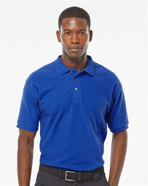 M&O 7002, Ring-spun Piqué Polo, Royal