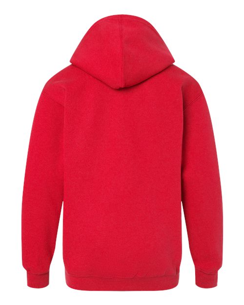 M&O 3322, Youth Fleece Pullover Hoodie, Red