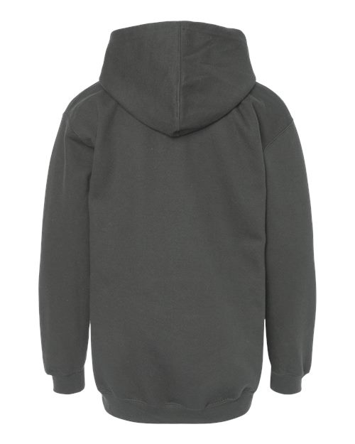M&O 3322, Youth Fleece Pullover Hoodie, Charcoal