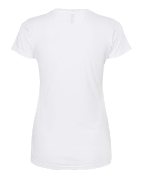 M&O 3540, Women's Deluxe Blend T-shirt, Heather White