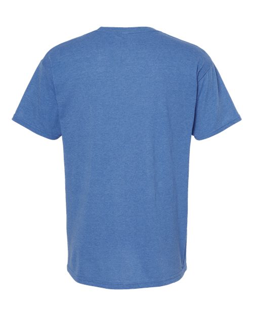 M&O 4800, Men's Gold Soft Touch T-shirt, Heather Royal