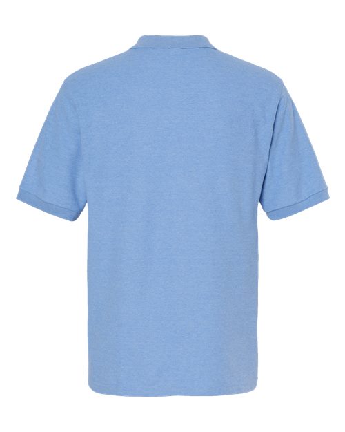 M&O 7006, Soft Touch Polo, Light Blue Heather