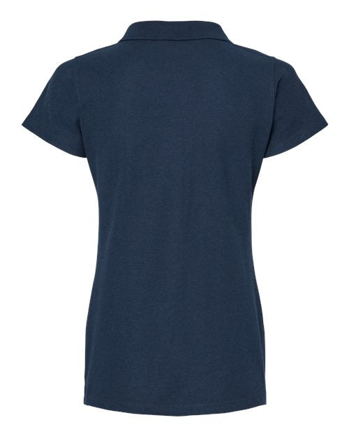 M&O 7007, Women's Soft Touch Polo, Bright Navy