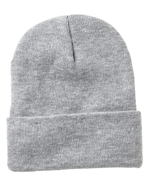 12" Sherpa Lined Cuffed Beanie - - 9265 - Toronto Screen Printing- Color