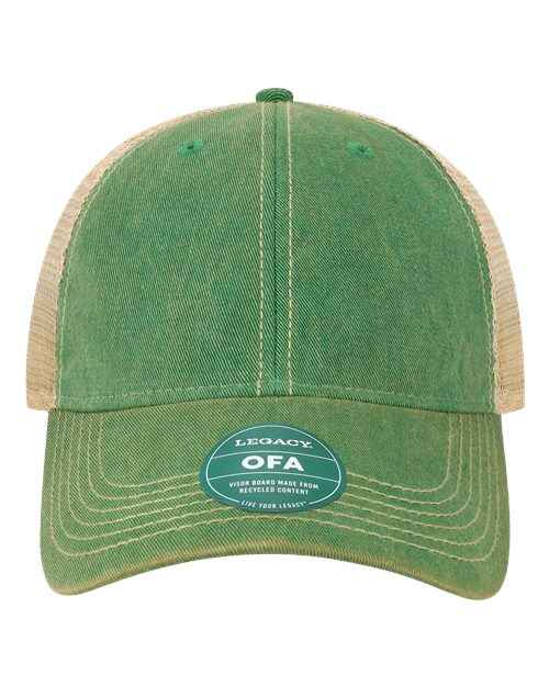 Old Favorite Trucker Cap - Stylish Comfort - 9659 Kelly Green Khaki Adjustable Casual Cap Fashion Old Favorite Trucker Cap Stylish Comfort Cap Trucker Hat for Every Day