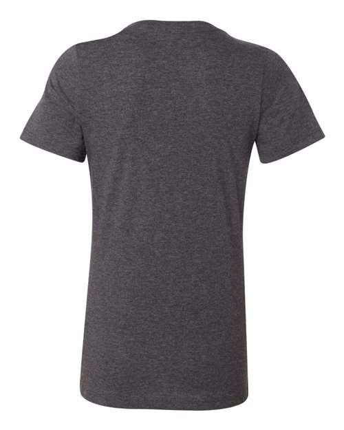 BELLA + CANVAS 6400CVC, Women’s Relaxed Fit Heather Cvc Tee, Dark Grey Heather
