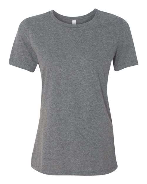BELLA + CANVAS 6400CVC, Women’s Relaxed Fit Heather Cvc Tee, Deep Heather