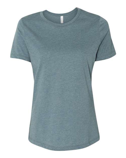 BELLA + CANVAS 6400CVC, Women’s Relaxed Fit Heather Cvc Tee, Heather Slate
