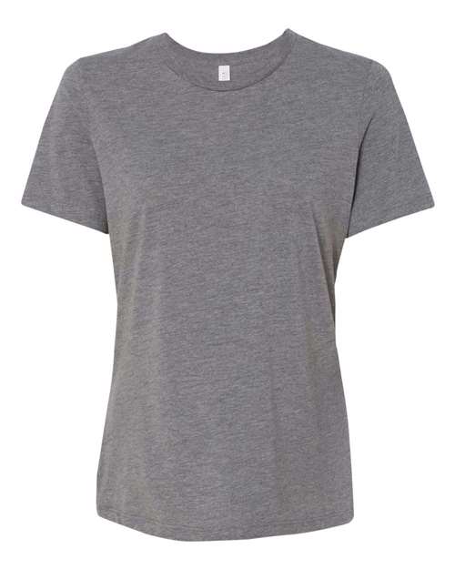 BELLA + CANVAS 6413, Women’s Relaxed Fit Triblend Tee, Grey Triblend