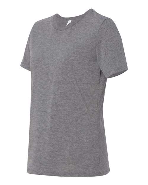 BELLA + CANVAS 6413, Women’s Relaxed Fit Triblend Tee, Grey Triblend