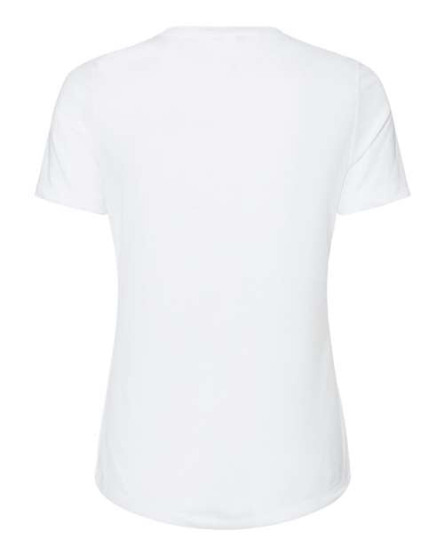 BELLA + CANVAS 6413, Women’s Relaxed Fit Triblend Tee, Solid White Triblend
