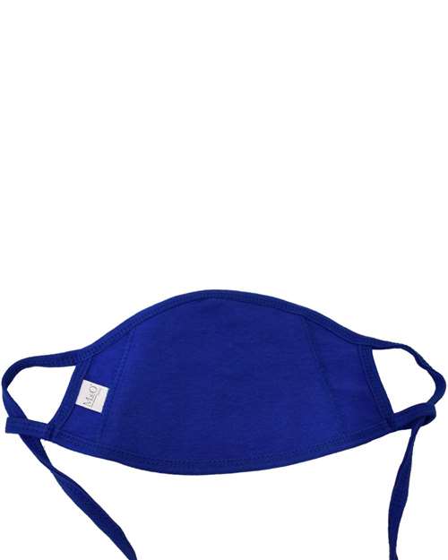 M&O 1004, 100% Cotton Antimicrobial Triple Layer Adjustable Mask, Royal