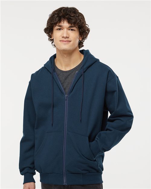 Full-Zip Hooded Sweatshirt - - 9385 00539 14 oz and over Adult Blends Cotton - Over 50% Cuffed / Cuffs Drawstring Fleece Fleece - Premium - Hood Full-Zips Heavy (Over 6 oz) Hooded KF9017 King Fashion Long Sleeves Lycra Mens & Unisex No Visible Logos Pockets Polyester Ribbed Sweatshirts Sweatshirts & Fleece Tops Zips