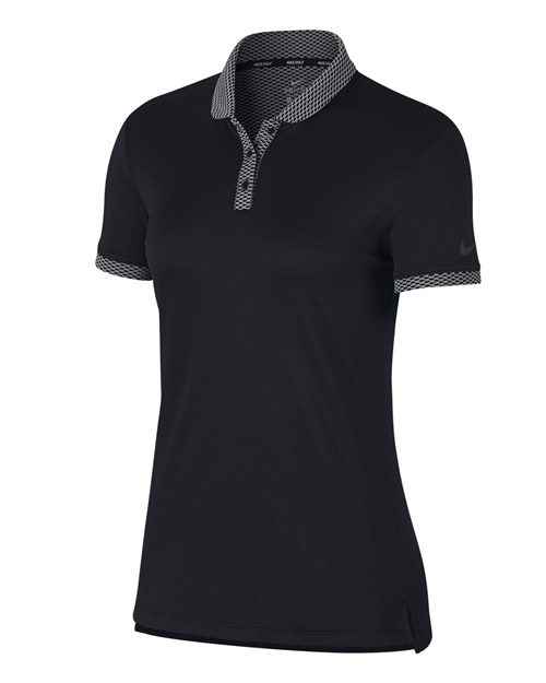 Dri-FIT Women's 100% Poly Polo - - 9572 05444 884841 Activewear Adult Athletics Moisture-Management Nike Performance Plackets Polos Polos & Knits Polyester Polyester - 100% Short Sleeves Sport Shirts Tops Visible Logos Womens