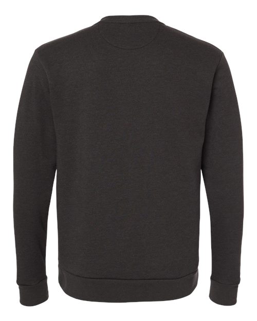 Next Level 9002, Unisex Malibu Crewneck Sweatshirt, Heather Black