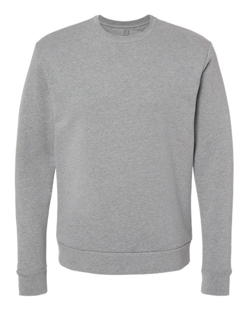 Next Level 9002, Unisex Malibu Crewneck Sweatshirt, Heather Grey