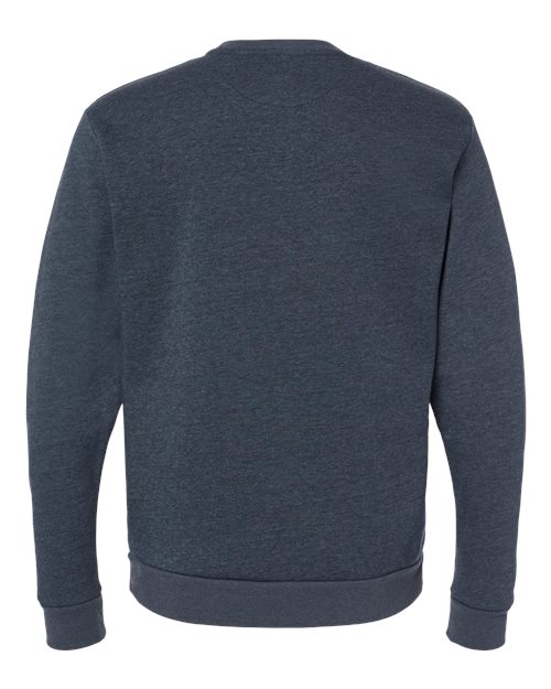 Next Level 9002, Unisex Malibu Crewneck Sweatshirt, Heather Midnight Navy