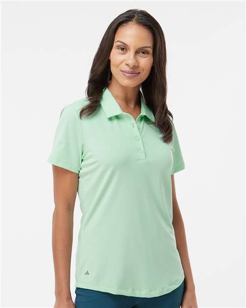 Adidas A515, Women's Ultimate365 Solid Polo, Clear Mint
