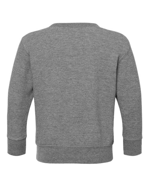 Rabbit Skins 3317, Toddler Fleece Crewneck Sweatshirt, Granite Heather