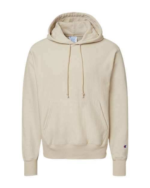 Champion S101, Unisex Reverse Weave Hooded Sweatshirt, Sand